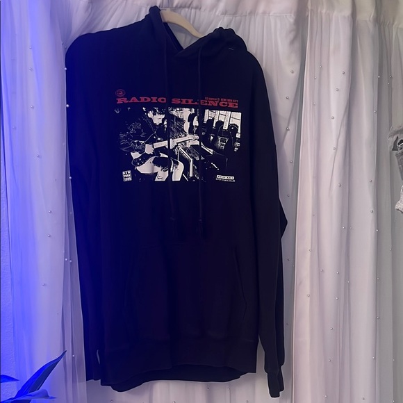Brandy Melville Other - Brandy Melville Black Radio Silence Hoodie